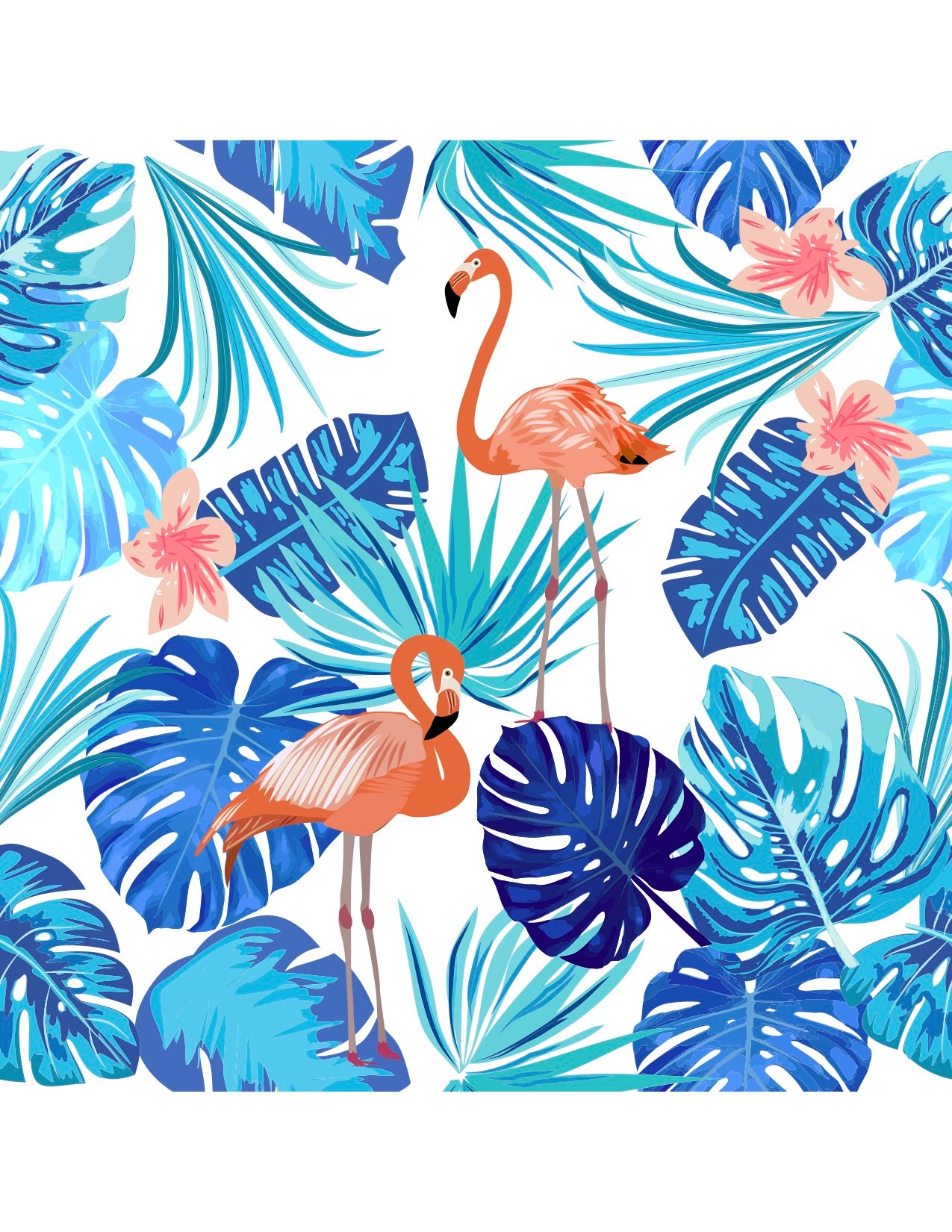 FLAMINGO BLUES CRISS-CROSS SUIT